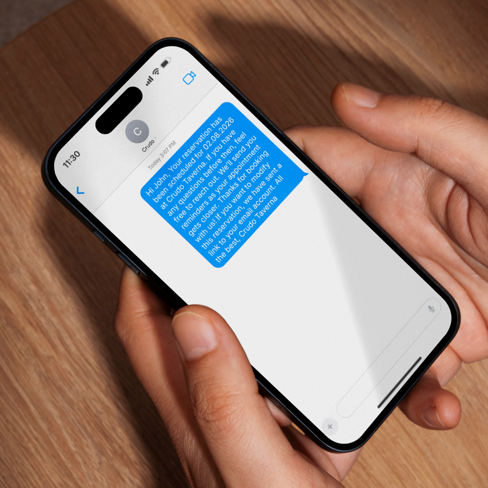 Automated SMS confirmation